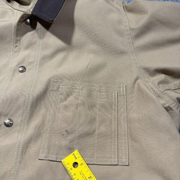 CC Filson Tin Cloth Field Jacket Klondike Mens XL Tan Vtg USA - Picture 8 of 12